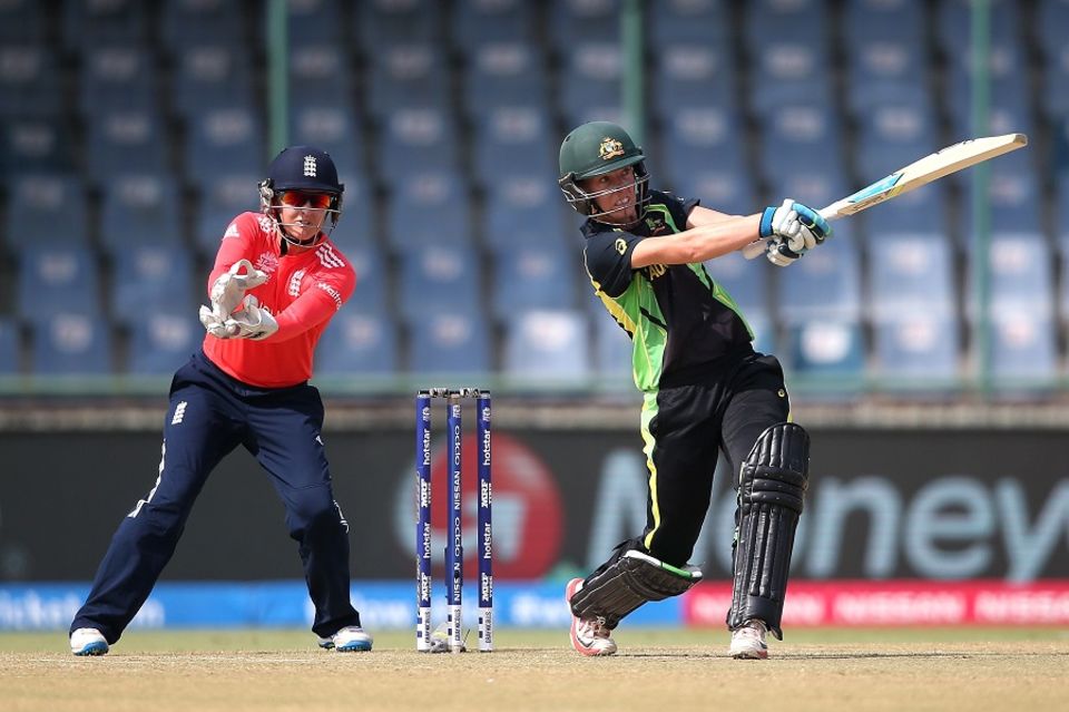 Australia Women's openers - Alyssa Healy and Elyse Villani - put on a quick 41 for the first wicket