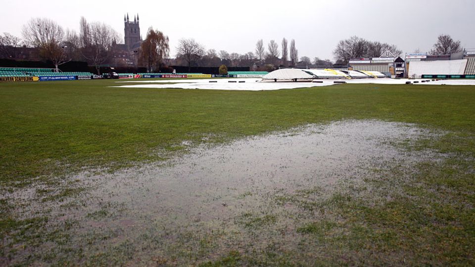 A waterlogged outfield again prevented play at New Road