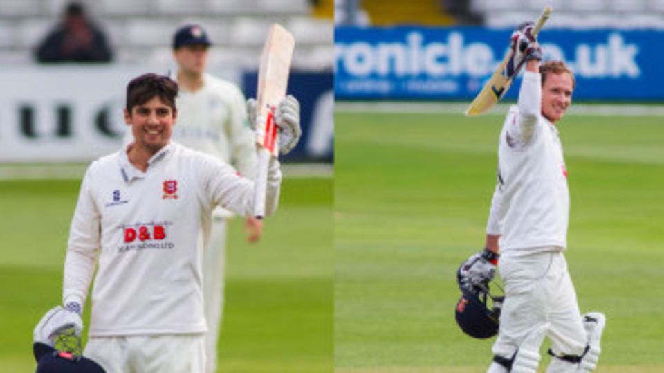 Hundreds up: Alastair Cook and Tom Westley both reached three figures