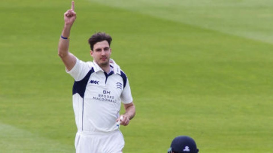 Steven Finn struck with his first ball of the season