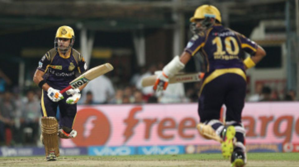 Gautam Gambhir and Robin Uthappa shared a century opening stand