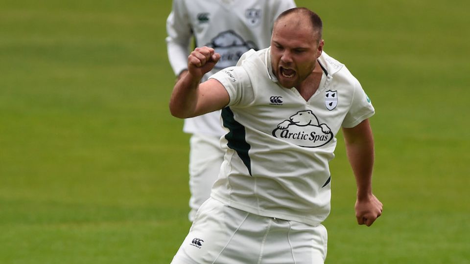 Joe Leach completed a memorable match as he helped run through Leicestershire