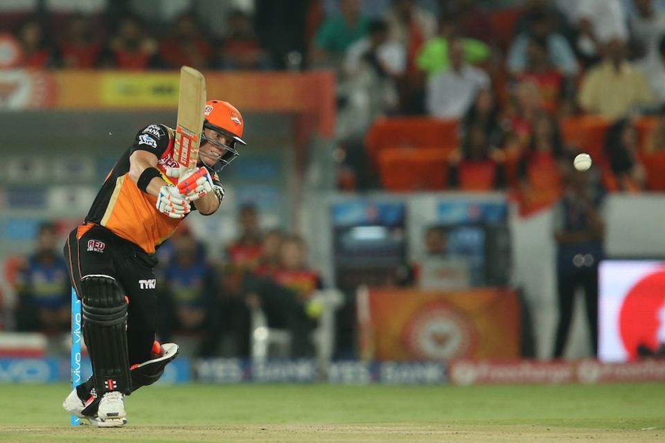 David Warner blazed away as he often does at the top of the order...