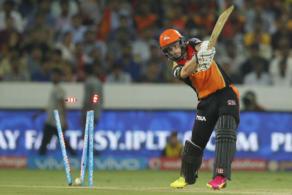...Chris Morris castling Kane Williamson...