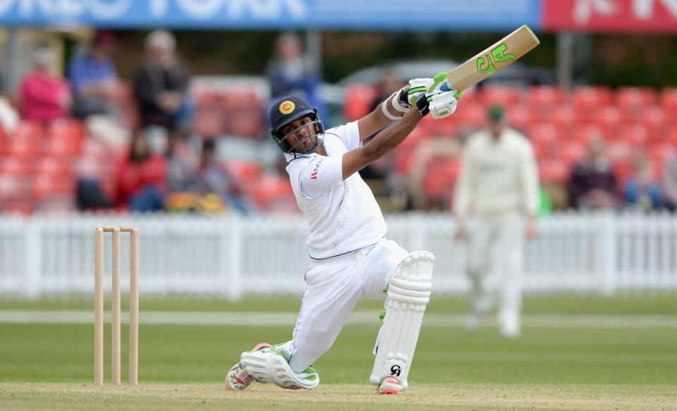 File photo - Dasun Shanaka was playing a vital innings for Sri Lanka A when bad light stopped play