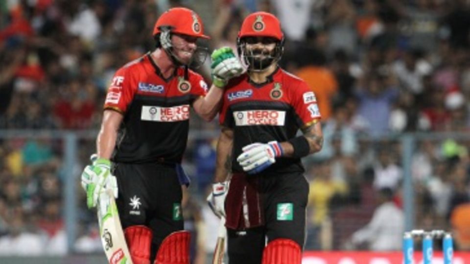 AB de Villiers and Virat Kohli added 115 unbeaten runs for the second wicket