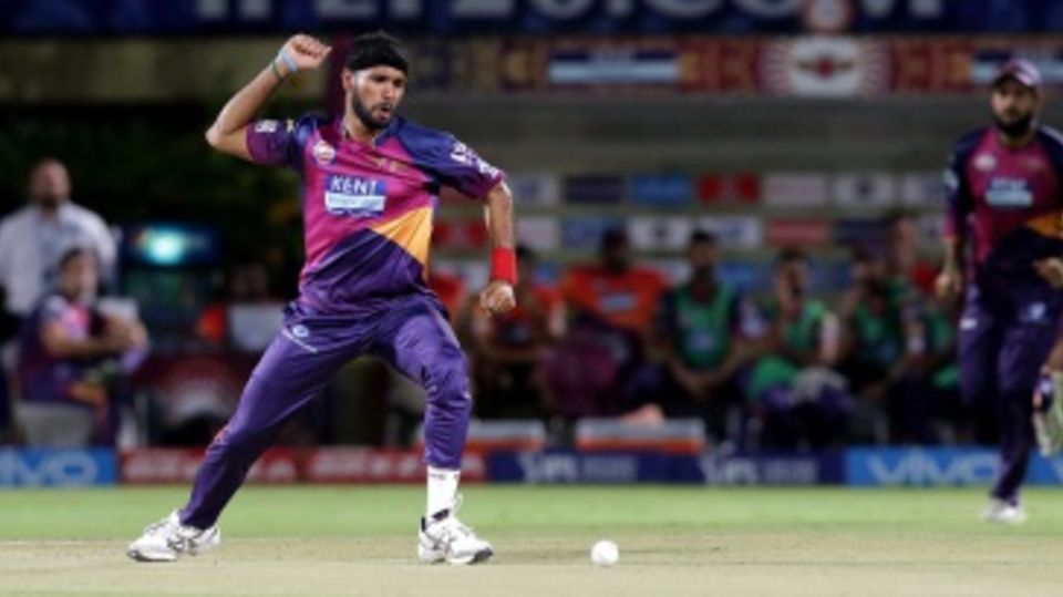 Ashok Dinda is fired up after picking up an early wicket