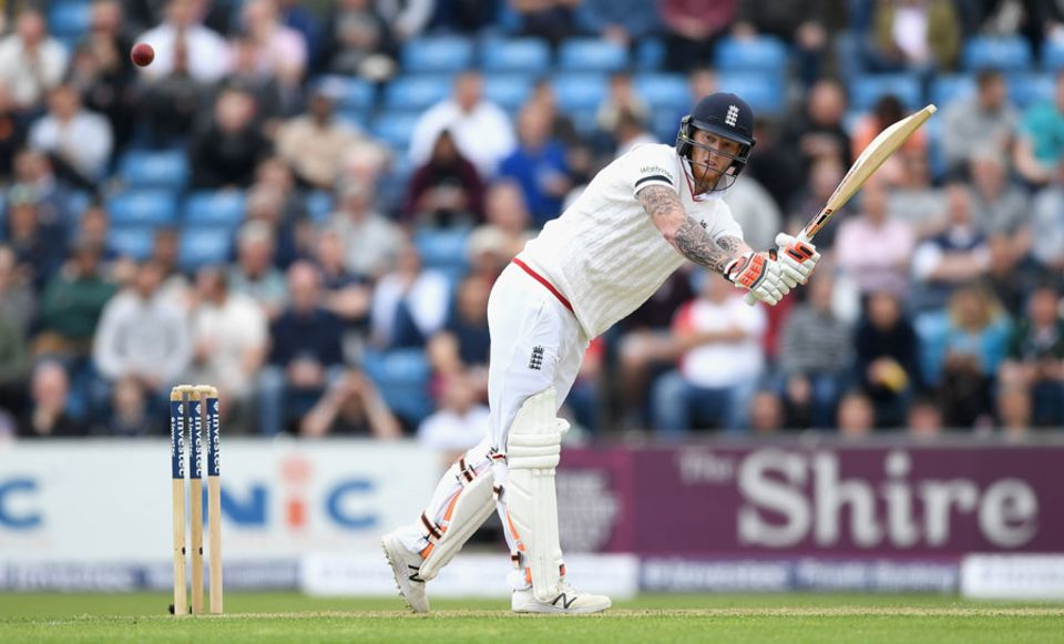 And Ben Stokes chipped a catch to mid-on