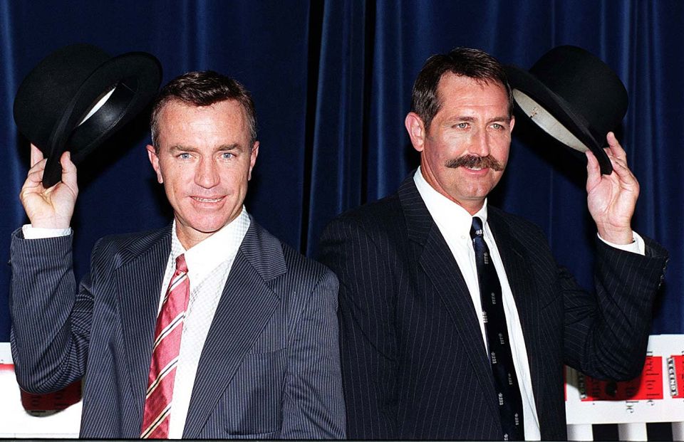 Hair-care hawker: with Graham Gooch, promoting Advanced Hair Studio in 2007