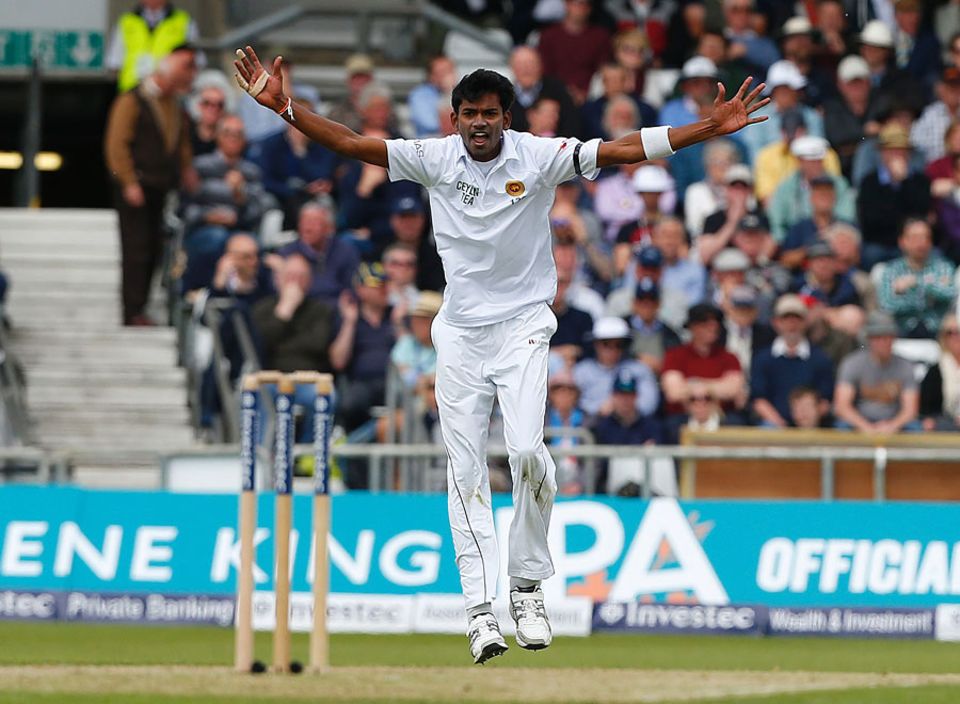 Dushmantha Chameera's stress fracture in his lower back has ruled him out of the remainder of Sri Lanka's tour of England