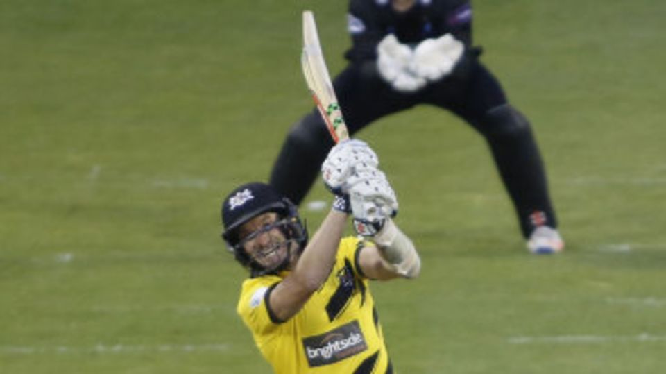 Michael Klinger couldn't quite get Gloucestershire ahead of the D/L score