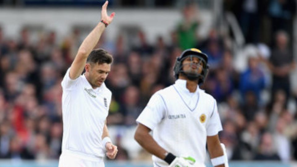 James Anderson was again too much for Dasun Shanaka to handle
