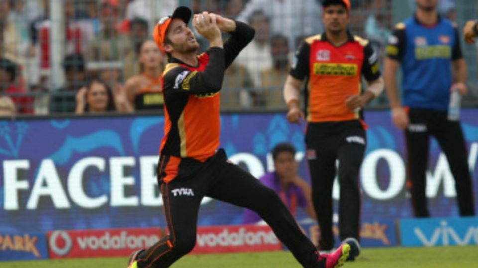 Kane Williamson takes a catch