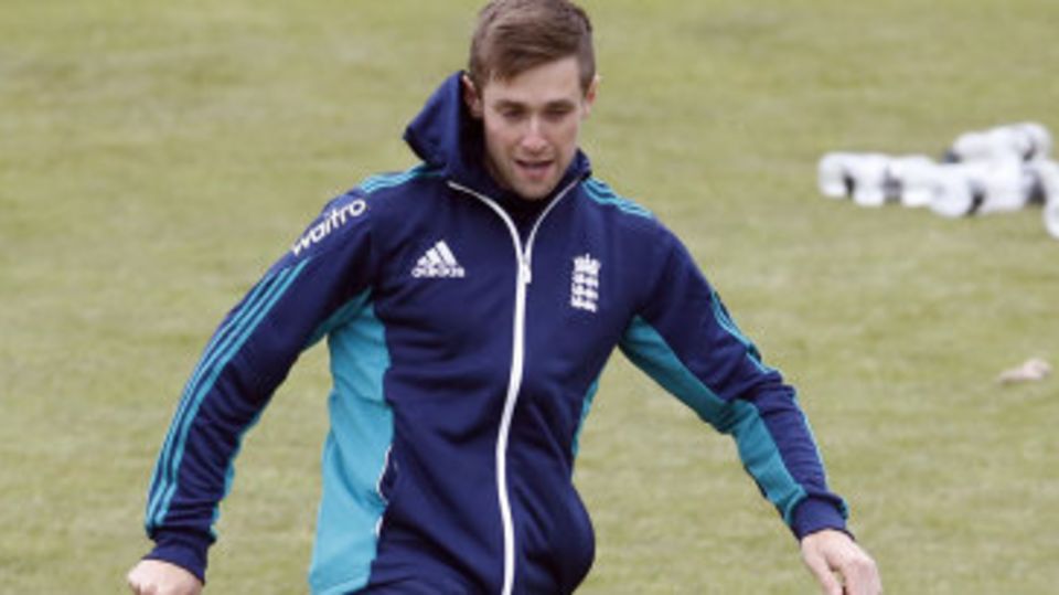 Super sub? Chris Woakes takes part in a game of football