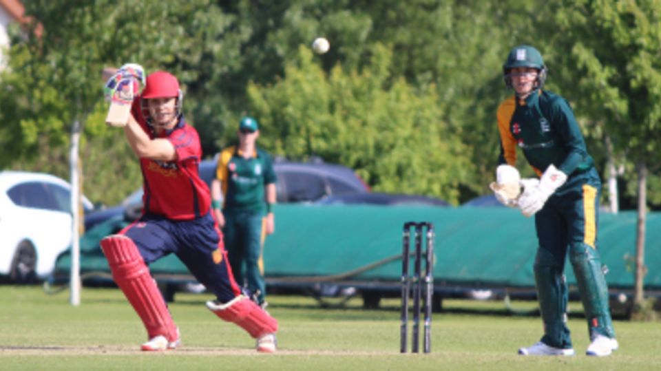 Ben Stevens drives through cover