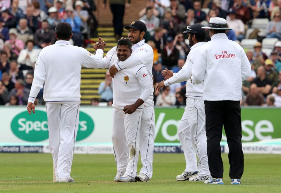 Rangana Herath finally notched his 300th Test wicket
