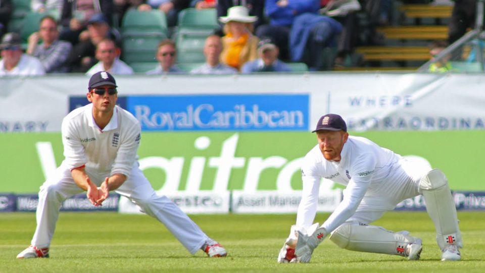 Jonny Bairstow took a low catch off Kaushal Silva
