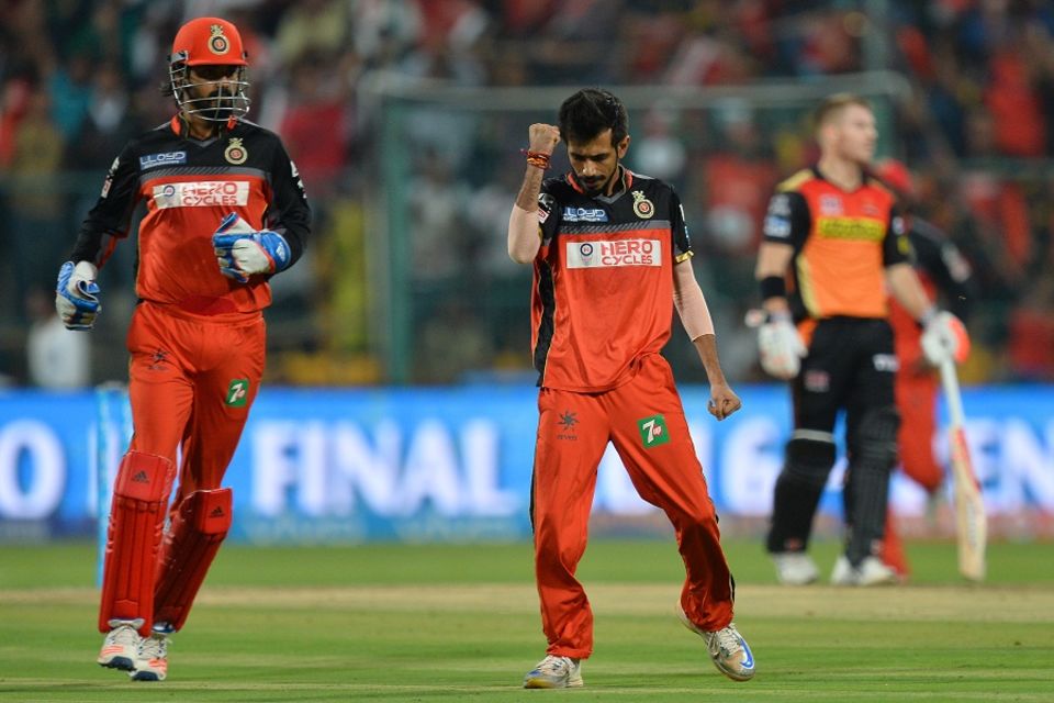 The Royal Challengers bowlers, however, chipped away at the wickets to stall Sunrisers' surge
