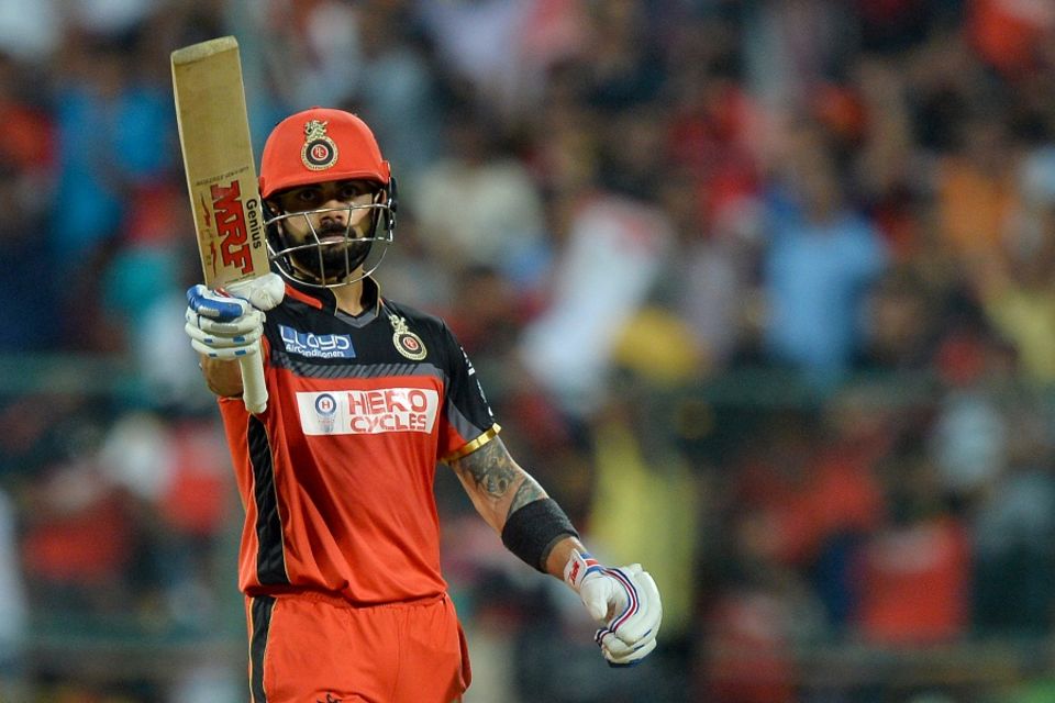 Kohli then cut loose to reach his fifty in 32 balls...