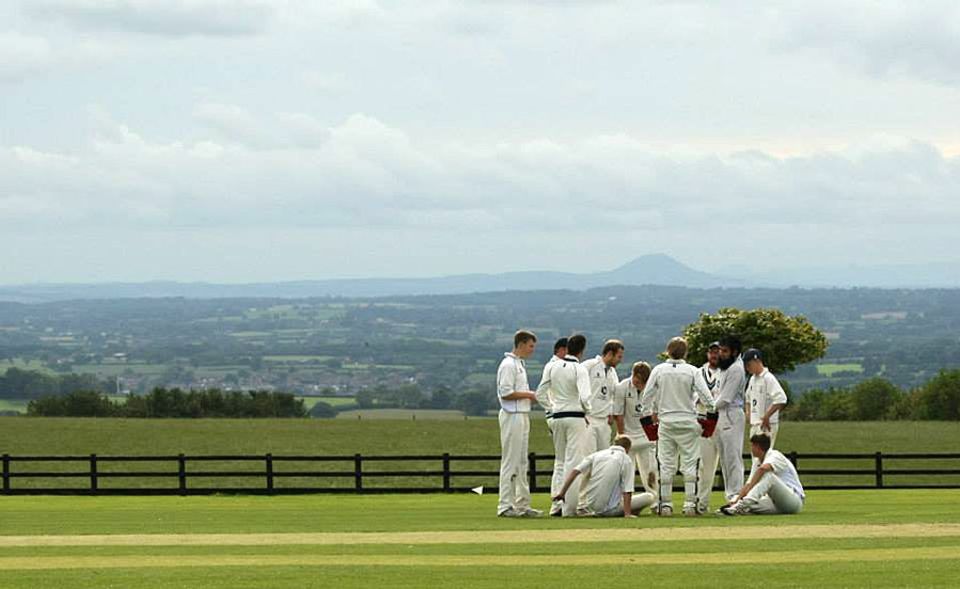 Moddershall CC's ground, placed on a hilltop for optimum refrigeration