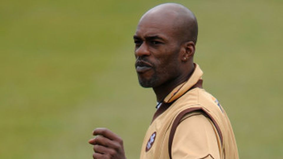 Chris Lewis during his Surrey comeback