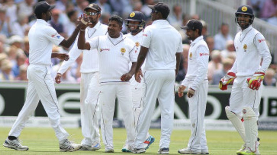Rangana Herath claimed the wicket of Chris Woakes for 66