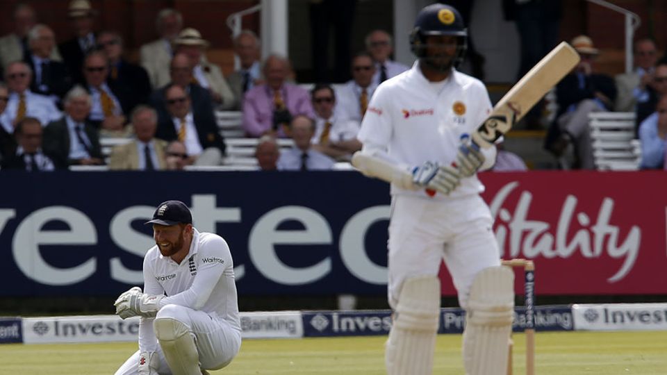 Jonny Bairstow dropped an chance early in Sri Lanka's innings