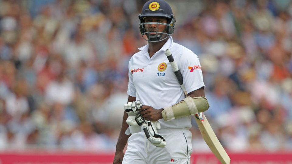Angelo Mathews was part of Sri Lanka's collapse that will likely decide the Test