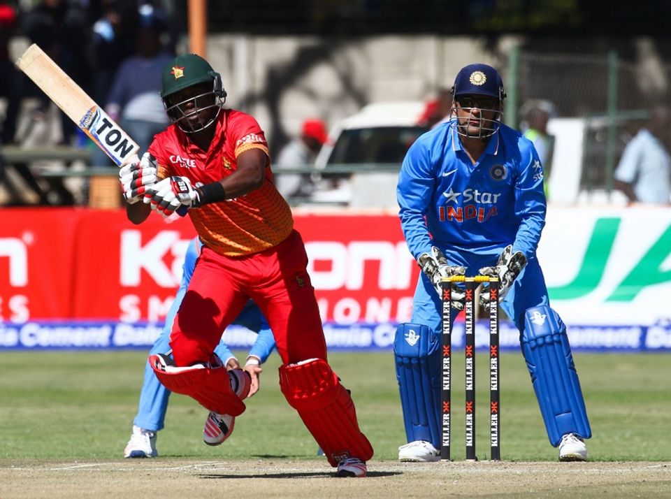 Elton Chigumbura's 41 was the only score of note as Zimbabwe folded for 168, losing their last wicket in the final over