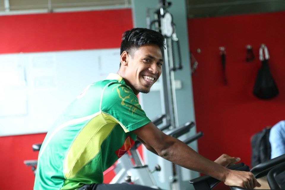 Mustafizur Rahman was recovering from multiple injuries to his right leg
