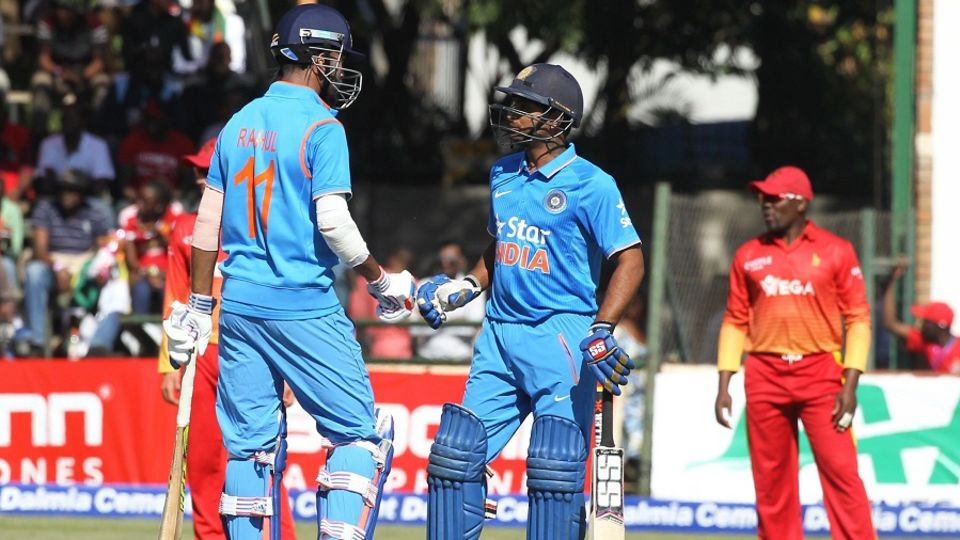 KL Rahul and Ambati Rayudu recorded the highest second-wicket partnership at the Harare Sports Club
