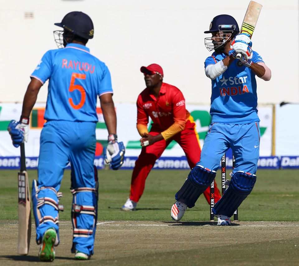 Rahul became the first Indian batsman to score a debut ODI hundred, and got to the mark with the winning shot, a big six off Hamilton Masakadza