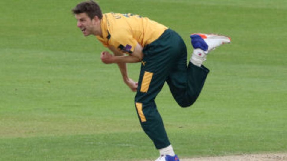 Harry Gurney was in the wickets for Nottinghamshire