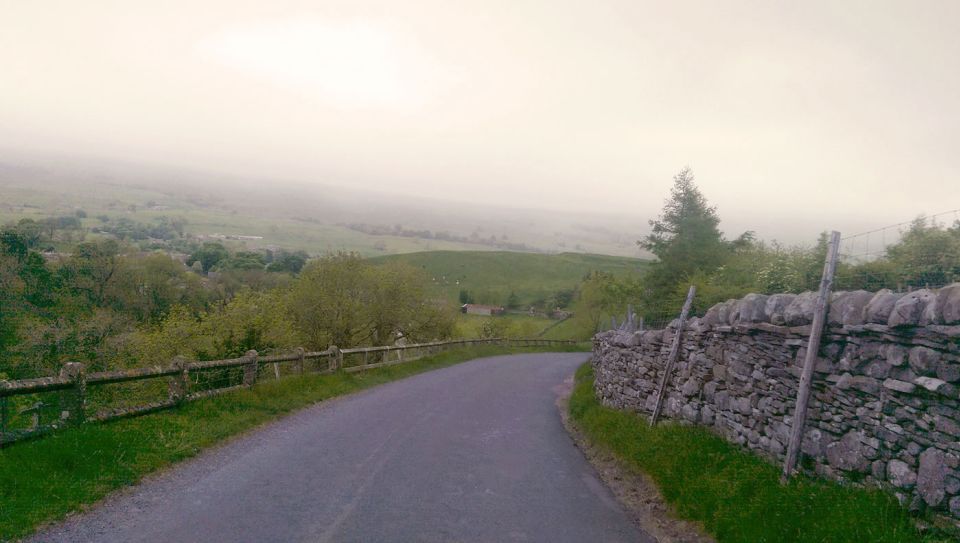 Country road: driving through the Yorkshire Dales National Park