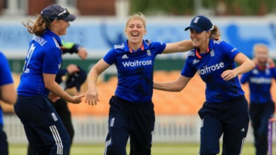 Heather Knight took her maiden five-wicket haul in ODIs