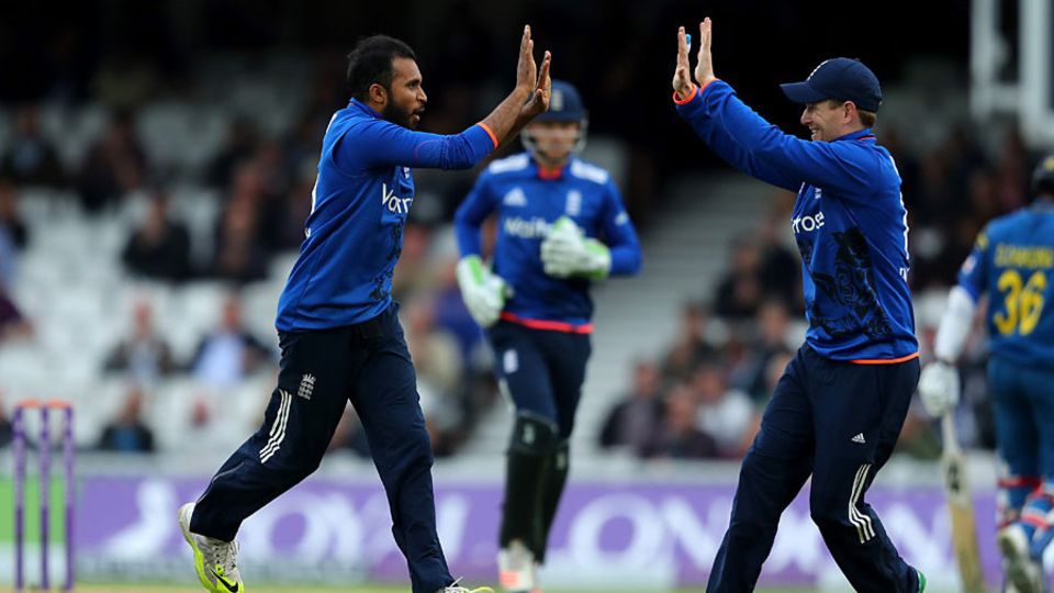 Adil Rashid struck after a lengthy rain delay