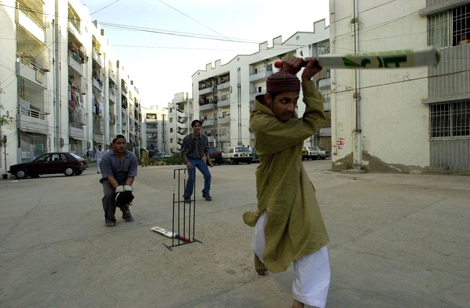 The tape-ball game encourages batsmen to play shots less orthodox than this one