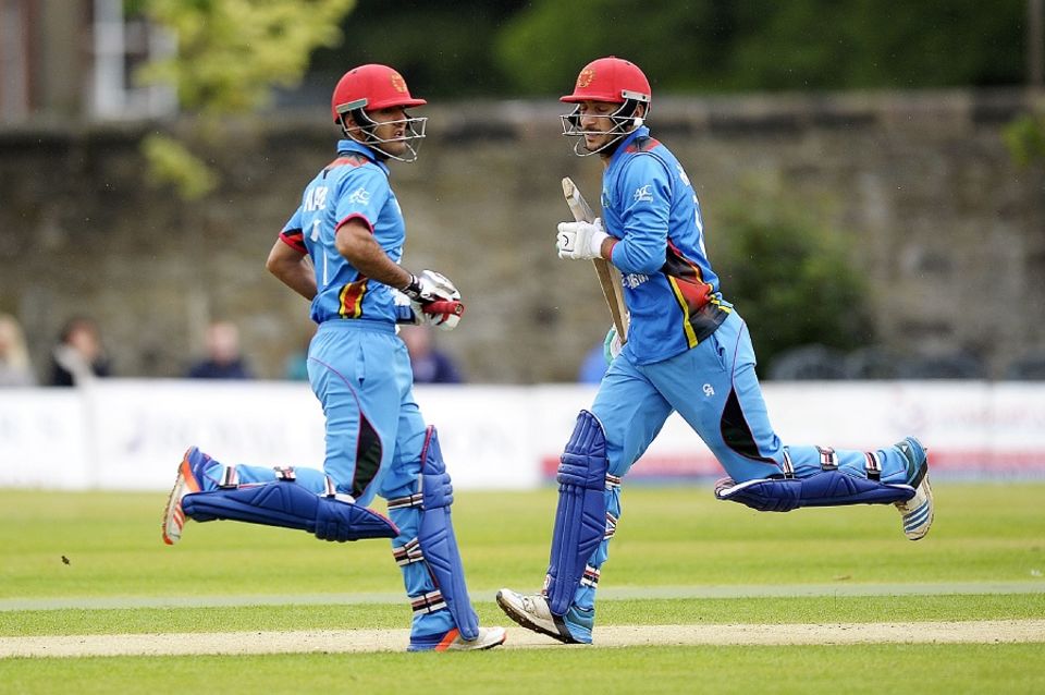 Rahmat Shah and Najibullah Zadran added a record 157 for the fifth wicket, for Afghanistan