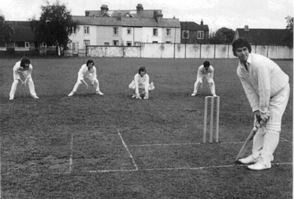 Friendly competition at school helped Imran (batting) enjoy his training and not get bogged down by it