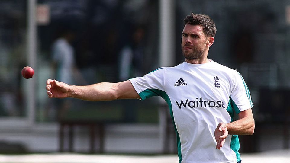 James Anderson missed the first Test as he continued rehabilitation from a shoulder injury