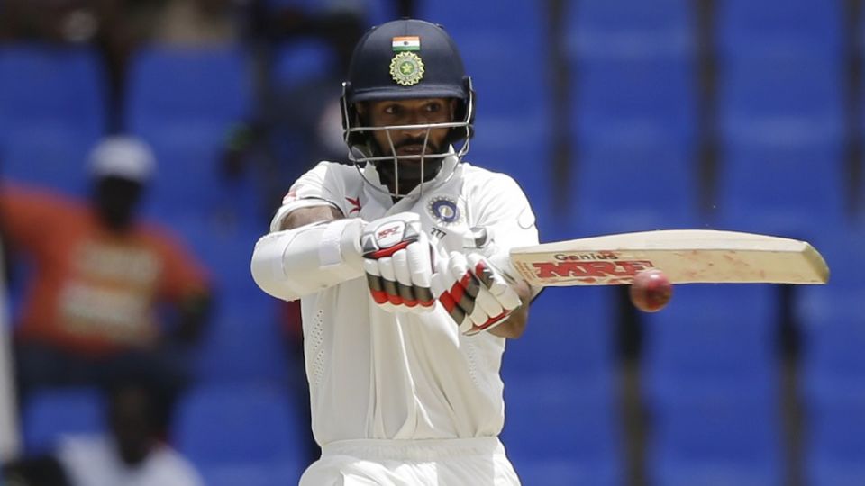 Dhawan had started to look fluent and attacked Carlos Brathwaite and Jason Holder
