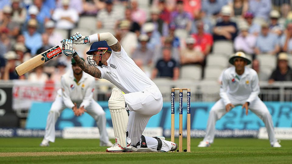 Alex Hales, however, never quite settled ...