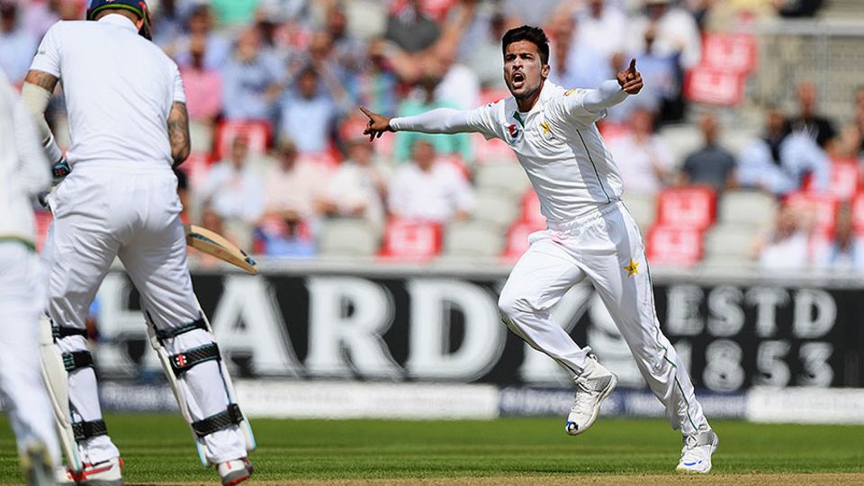 Amir celebrated with gusto after prising the opening