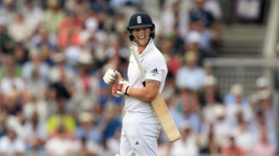 Ben Stokes was unimpressed after being adjudged caught behind for 34