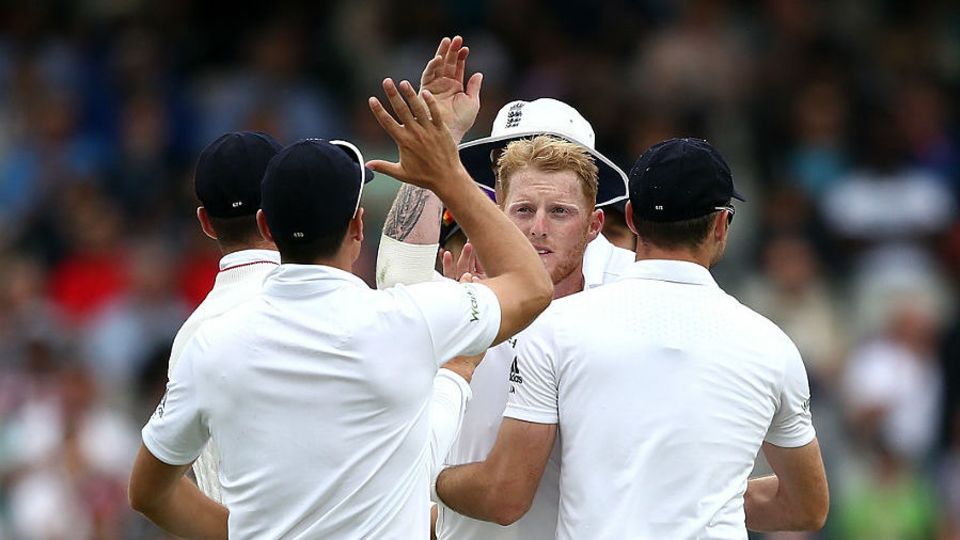 ... before Ben Stokes removed Sarfraz Ahmed for 26