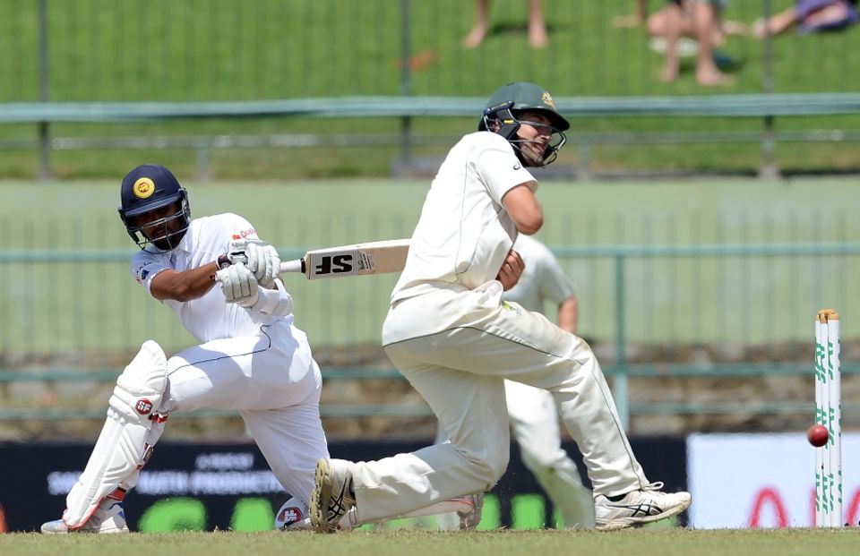 Dinesh Chandimal and Mendis shared a 117-run stand as Sri Lanka dominated the second session