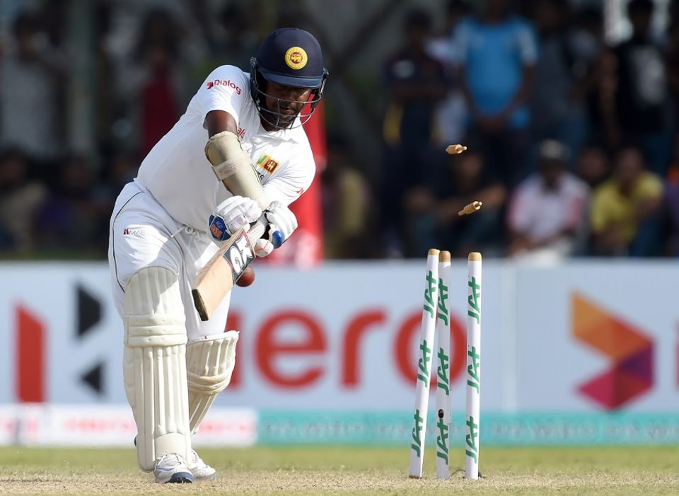 Starc castled Rangana Herath and Lakshan Sandakan to dismiss Sri Lanka for 281 in 73.1 overs