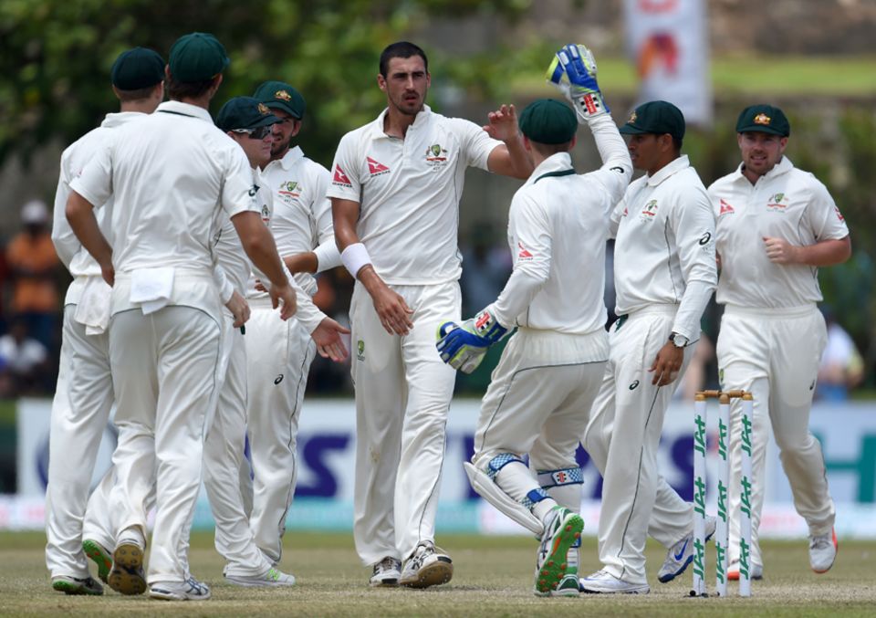 Starc and Hazlewood struck early in the second innings to leave Sri Lanka 31 for 3 at lunch, capping an 11-wicket morning session