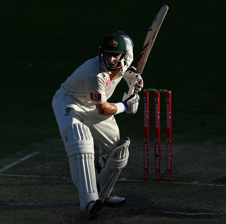 Turn left: right-handed Michael Hussey chose to switch because he wanted to bat like Allan Border