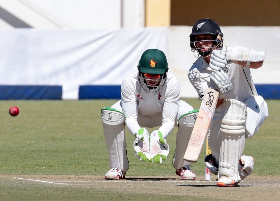 Zimbabwe managed to send back Henry Nicholls early, but BJ Watling stuck in and piled the agony with Taylor
